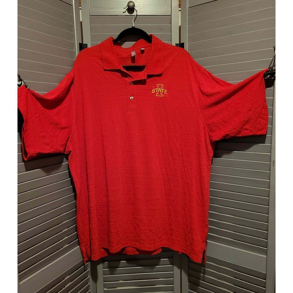 Ashworth Red Iowa State Polo- Size 4 XL